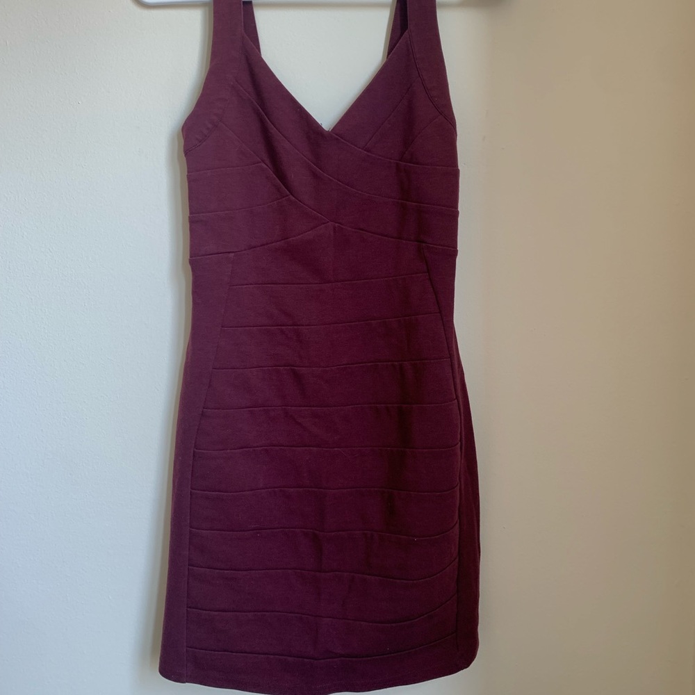 American Eagle Outfitters Burgundy Mini Dress